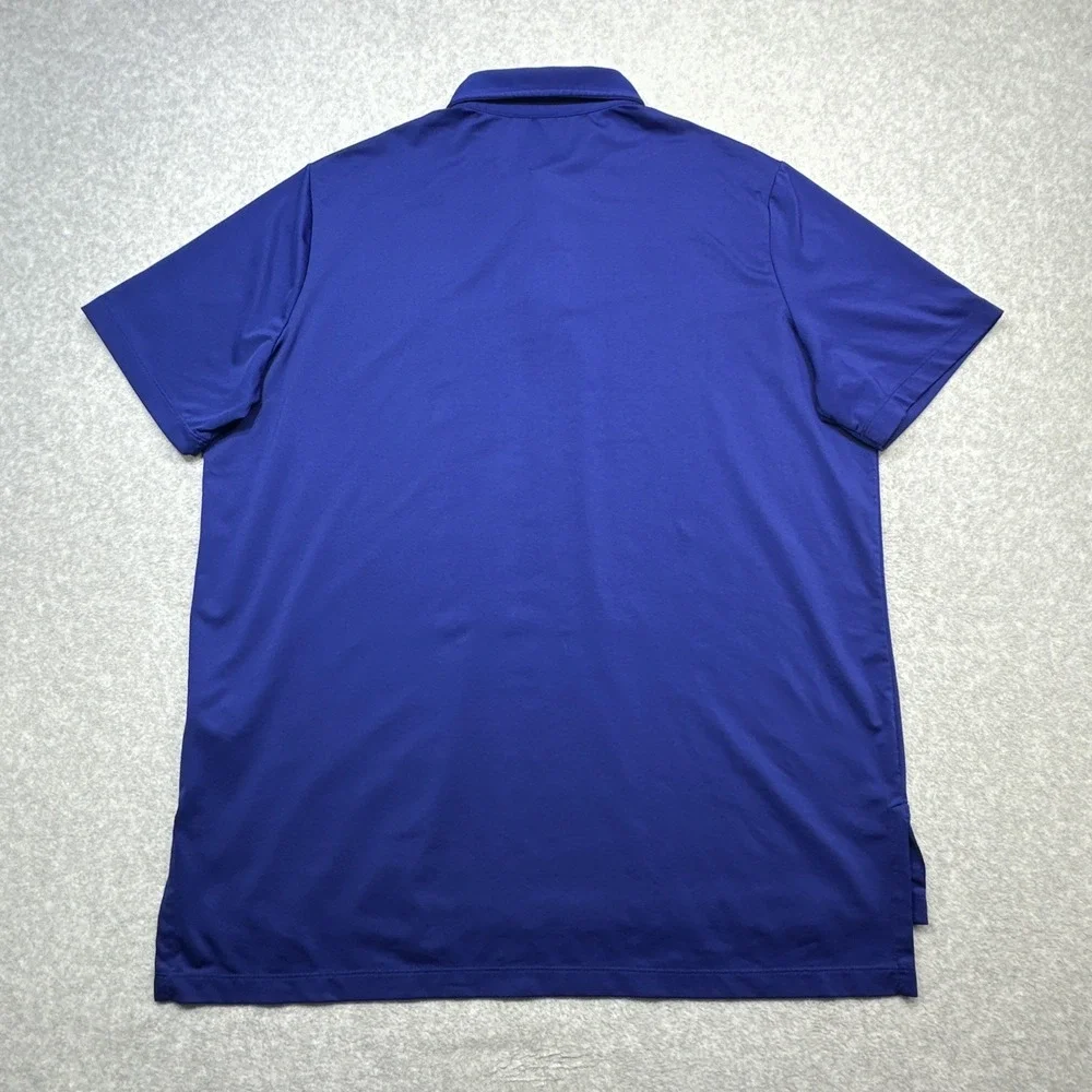 Ralph Lauren Performance Polo Shirt Large Blue Golf Stretch Wicking Casual